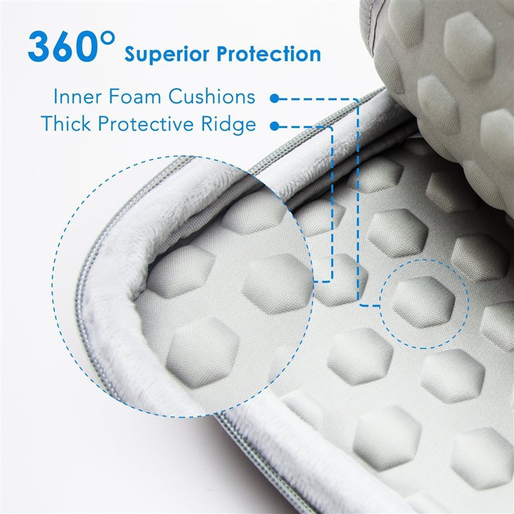Internal bumps for shock absorption